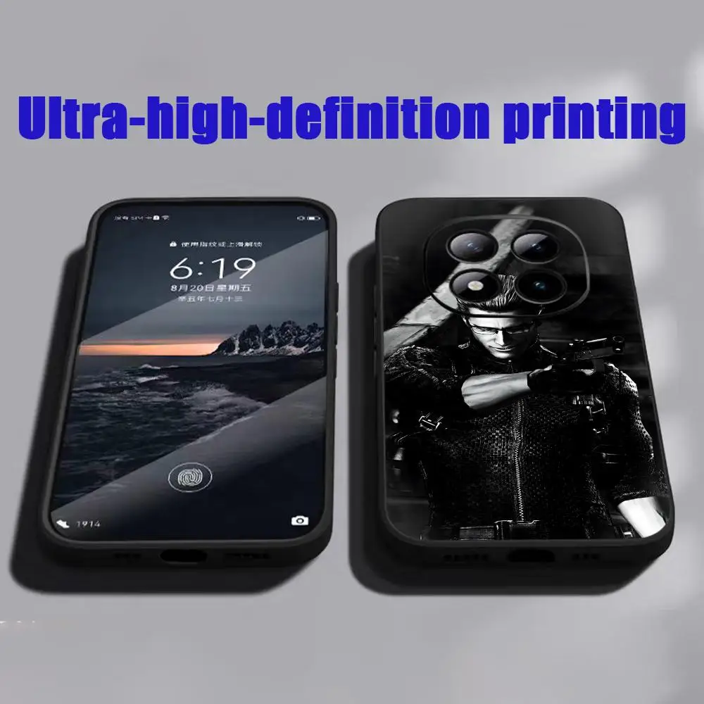Фото Чехол для телефона Cool Man Wesker RE Game для Xiaomi Redmi Note 17 15 14 13 12 11 Pro Plus S 5G 14C A3, мягкий черный чехол. №3