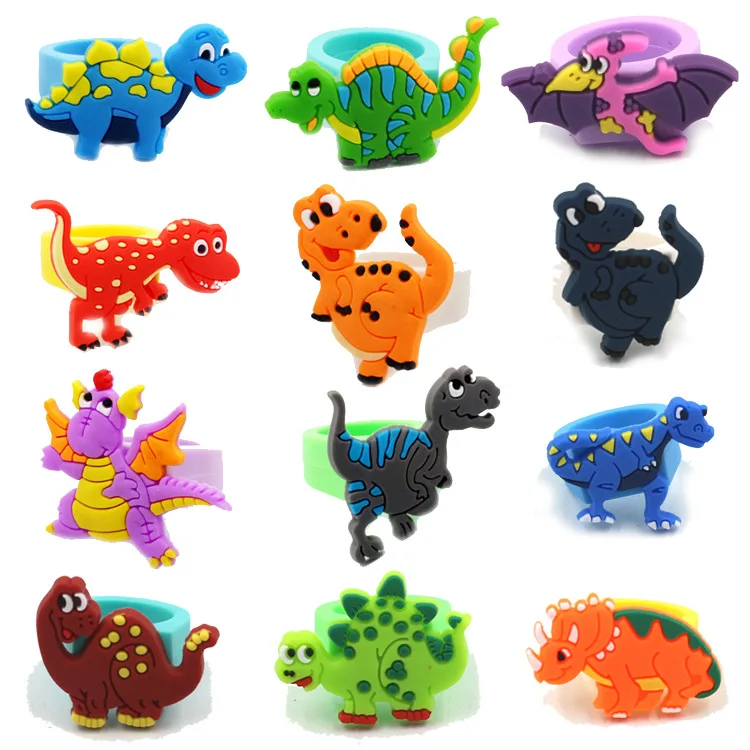 

Children Dinosaur PVC Ring Dinosaur Birthday Decor Jungle Safari Theme Kids Dinosaur Dino Decor Mini Drago Decor