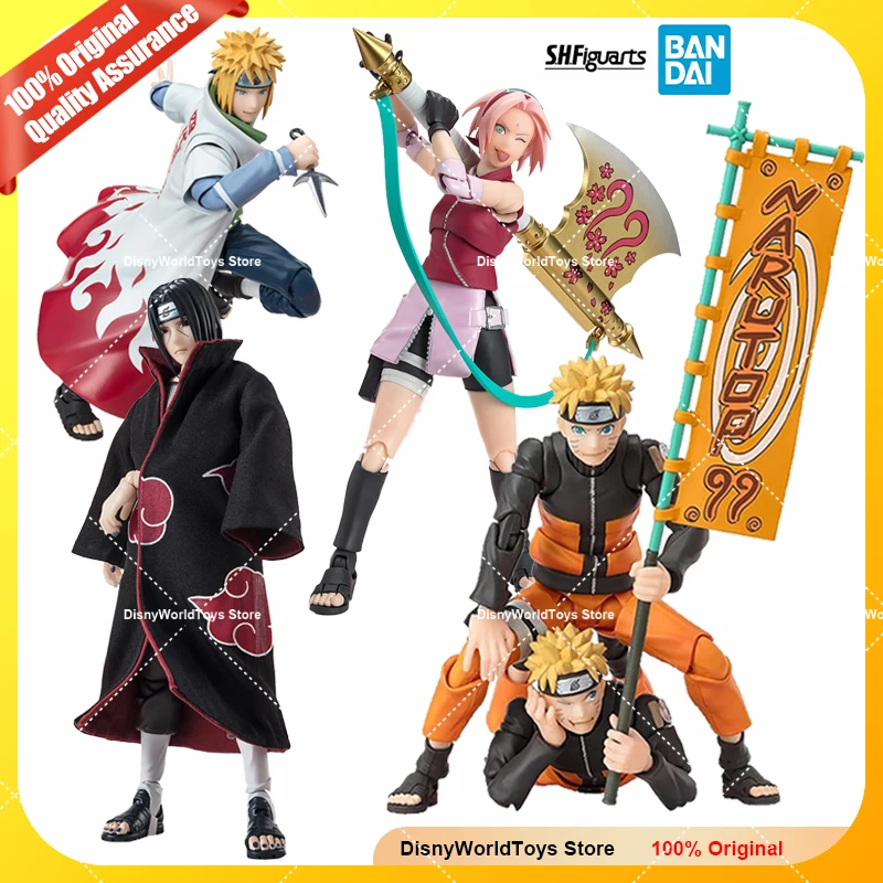 100% Оригинальные фигурки Bandai S.H. Фигуртс shf Наруто удзумаки Сакура haruno Itachi Uchiha NARUTOP99