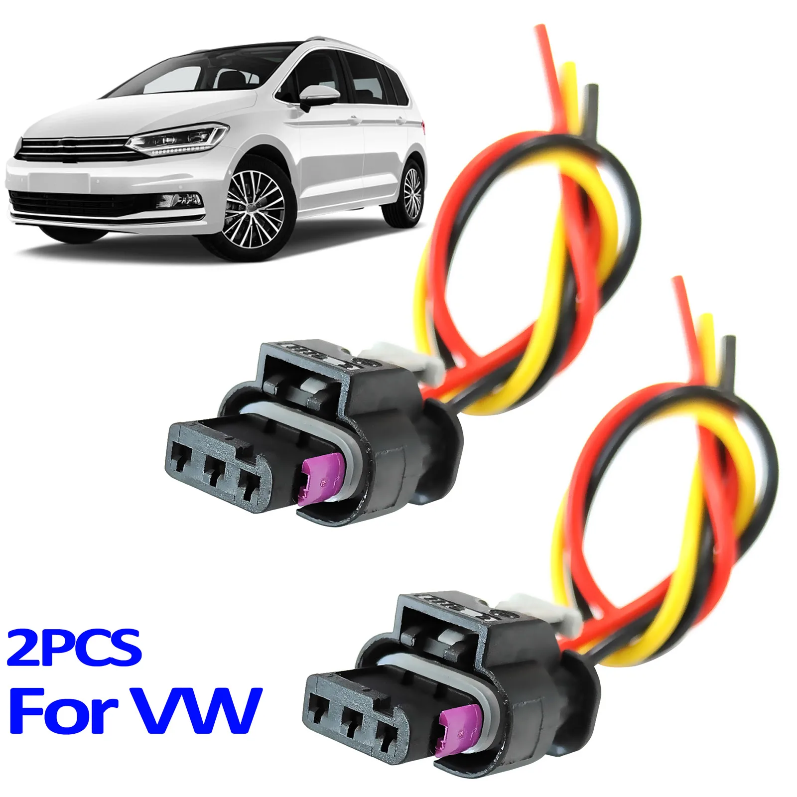 

2x для VW Jetta Sportwagen Golf Passat CC Tiguan T6 Caddy POLO T-ROC 3-контактный разъем провода датчика парковки 4H 0973703