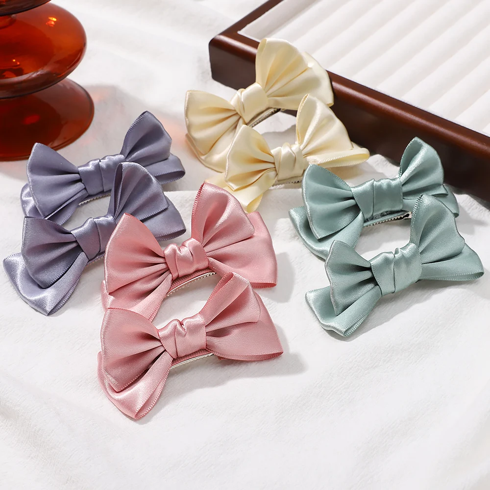 

2 шт./набор, детские заколки для волос с трехмерным бантом