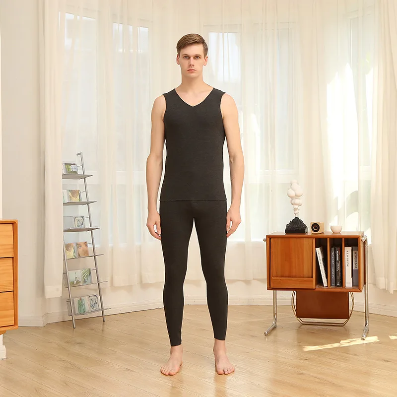 И бесшовное термобелье для зимы 2022 утепленное нижнее белье хлопковое жилет