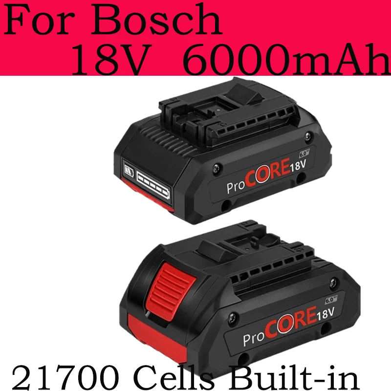 

Upgraded 18V 6.0Ah Li-ion Battery for Procore 1600A016GB for 18 Volt Max Cordless Power Tool Drill, 21700 Cells Built-in