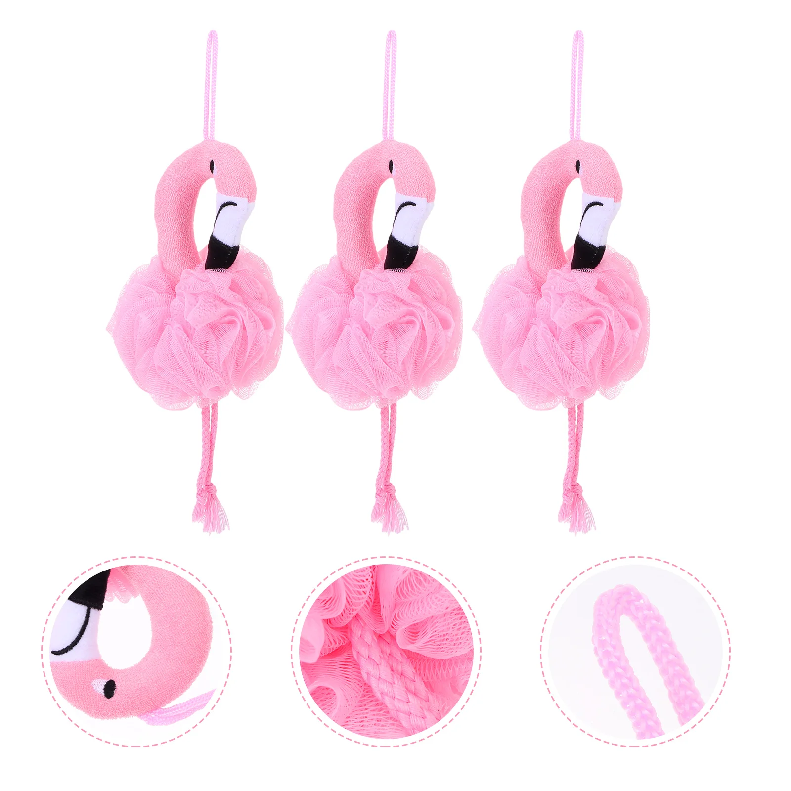 

Bath Sponge Shower Mesh Loofah Scrubber Pouf Brush Cartoon Exfoliating Bathing Puff Nets Bathroom Decoration Scrubbers Bubble
