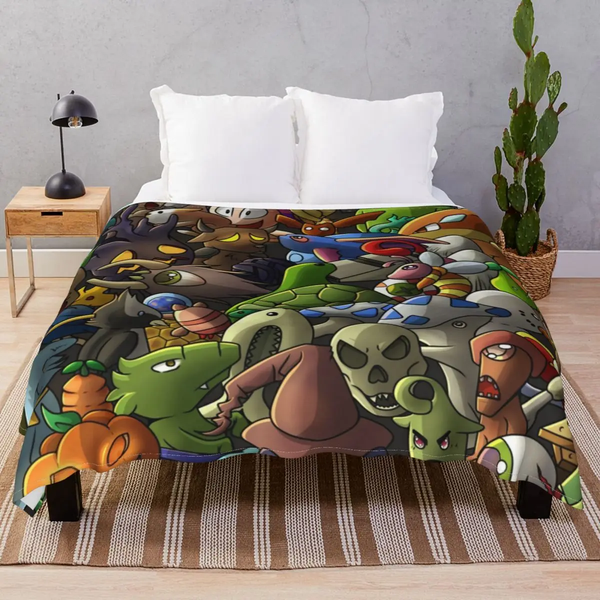 

ALL TERRARIA PETS Digital Blankets Fleece Decoration Portable Throw Blanket for Bed Home Couch Travel Cinema