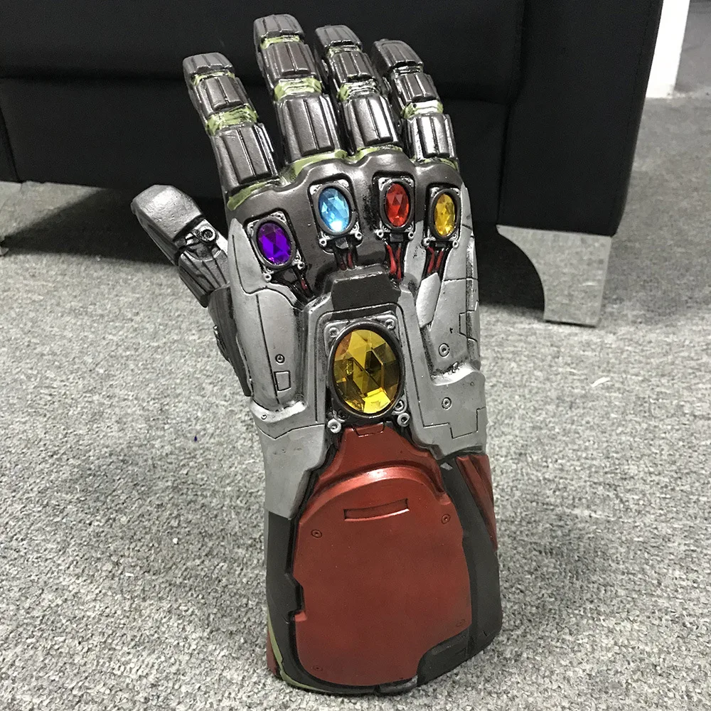 

Железная перчатка бесконечности Marvel Мстители: фигурки героев фигурок игрушки Косплей 1:1 Мстители перчатки Железного человека