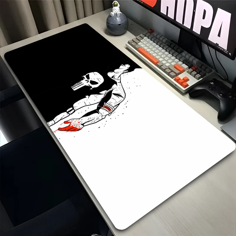Большой коврик для мыши ноутбука P-Punishers с логотипом геймерский шкаф настольный