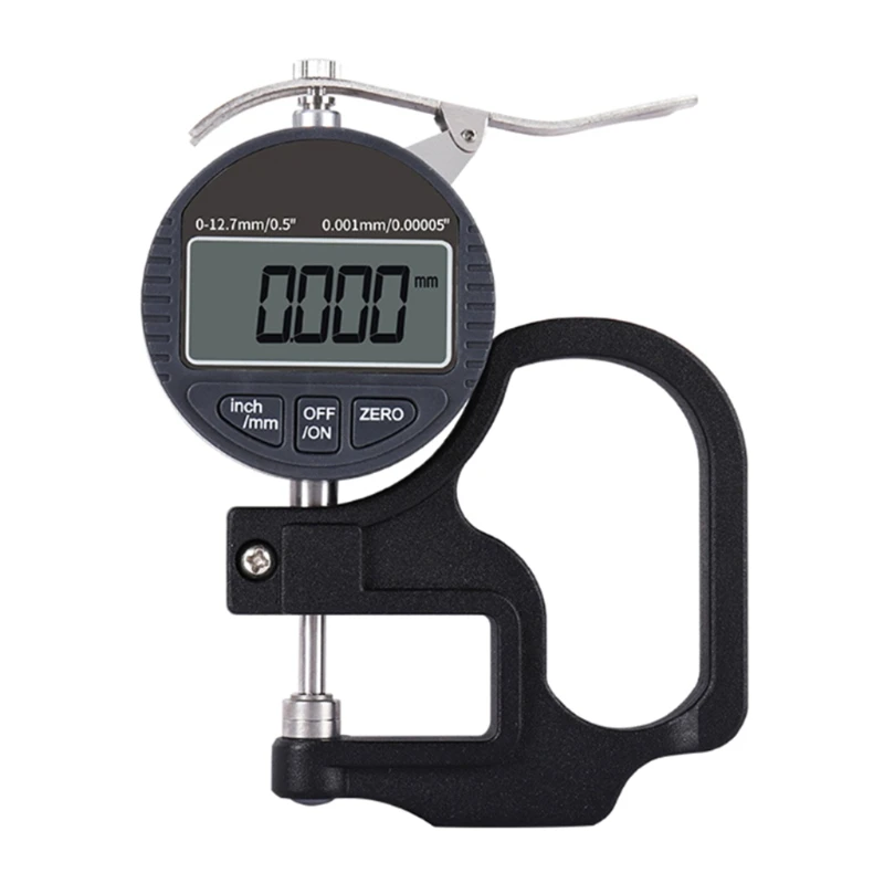 

Portable Digital Thickness Gage Gauge 0.5 inch/12.7mm .00005"/0.001mm Inch/Metric Electronic Percentage Thickness Meter