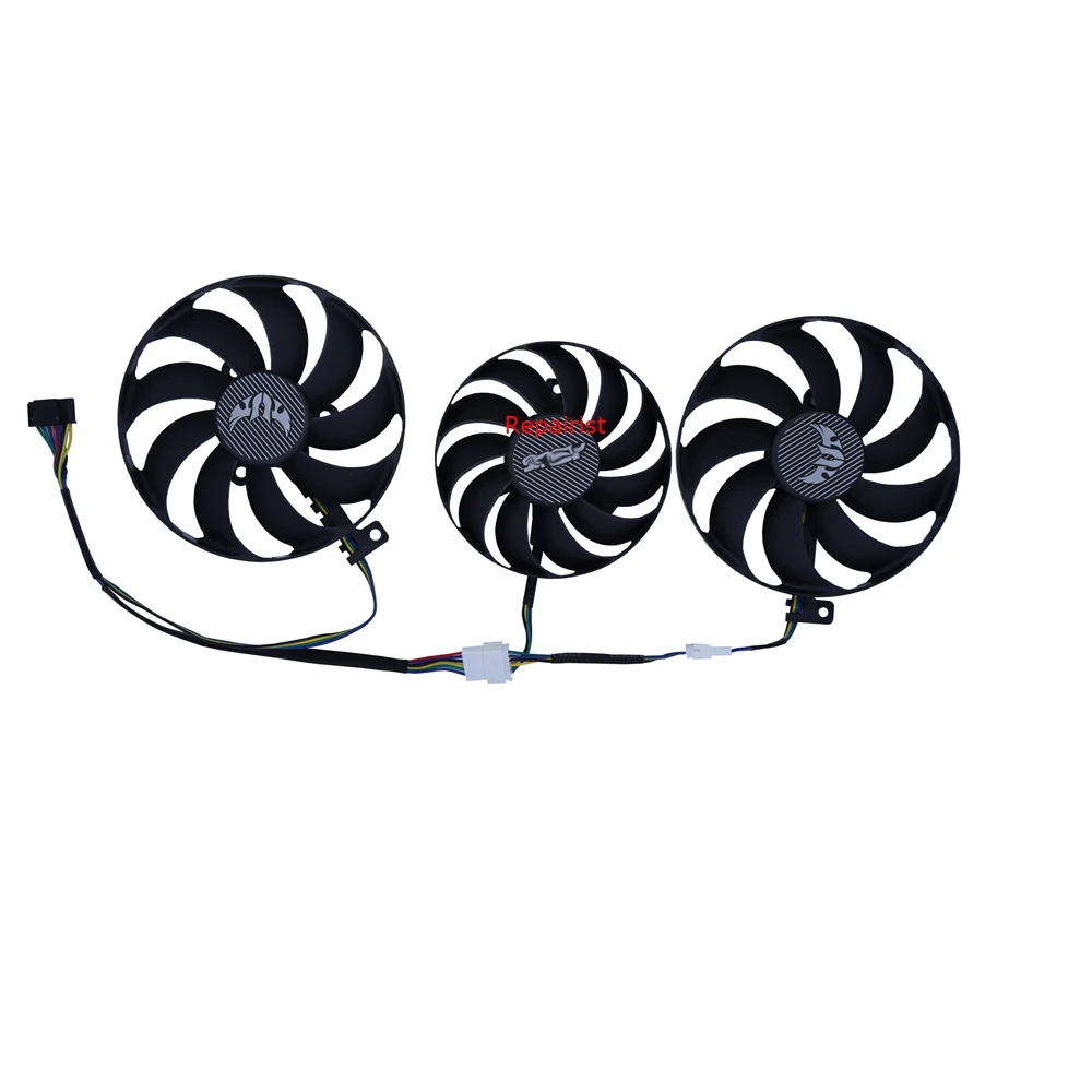 3 шт./комплект охлаждающий вентилятор для видеокарты ASUS TUF3 RX 5700 XT OC 8G EVO GAMING 5600 5600XT 6G