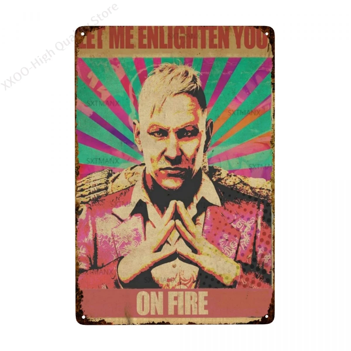 

Far Cry 4 Metal Poster Retro Tin Signs Pub Cafe Bar Garage Retro Marks Plaque Iron 20x30cm