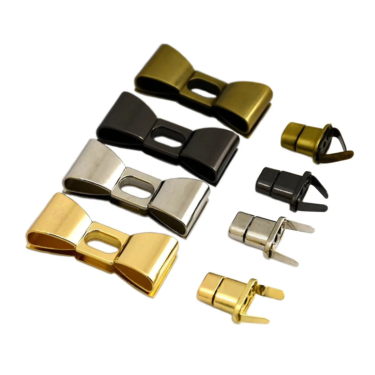 

1pcs Metal Bowknot Turn Lock Fashion Twist Lock Clasp for DIY Handbag Bag Purse Luggage Hardware Closure Bag Parts Accessories