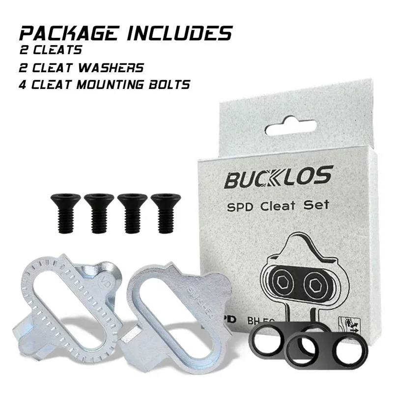 BUCKLOS шипы для педалей горного велосипеда самоблокирующиеся обуви MTB прочный