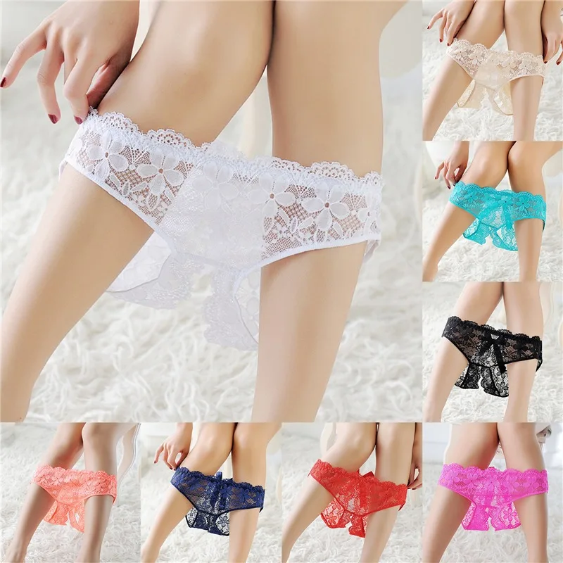 

Новинка женское сексуальное нижнее белье с цветочным принтом нижнее белье с открытой промежностью женские кружевные черные трусики с бантом