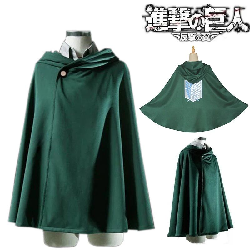 

On Sale Cosplay Anime Costume Attack on Titan Cloak Shingeki No Kyojin Scouting Legion Eren / Levi Capes Legion Wings of Liberty