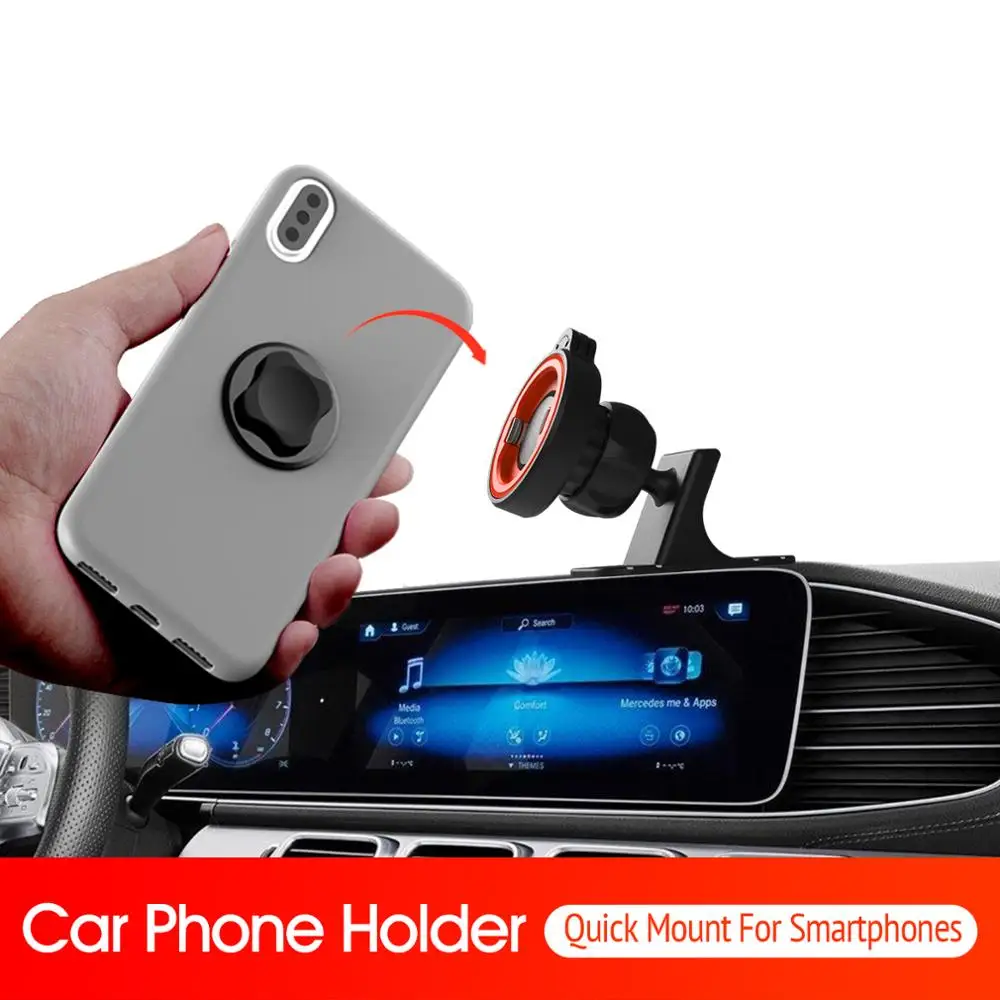Car Dashboard Mobile Phone Holder HUD Design Non-Slip Car Cell Phone Mount Stand for Safe Driving for Smartphones