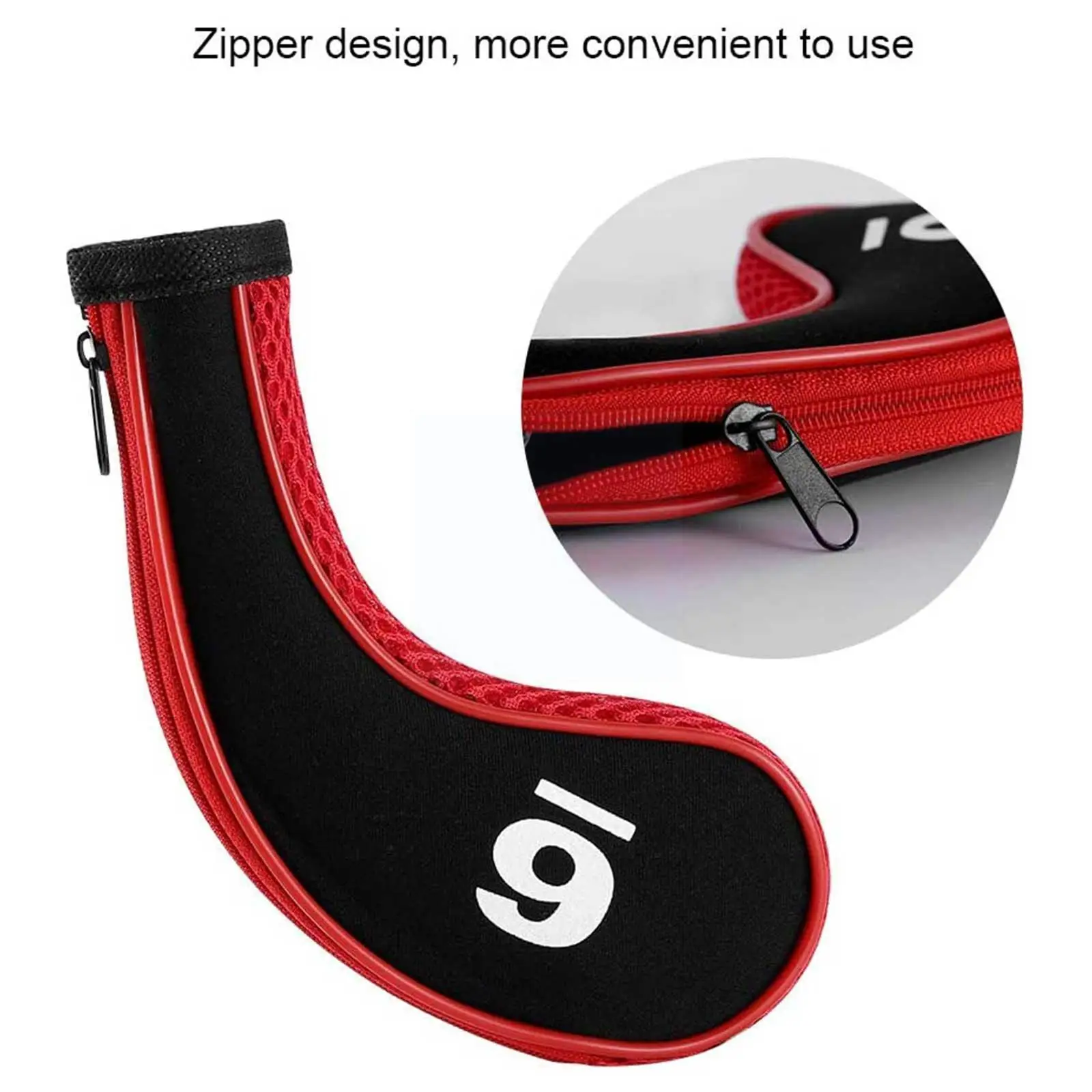 

Golf Zipper Rod Cover Diving Material Golf Club Zipper Club With Long Protector Zipper Neck Golf V8s5