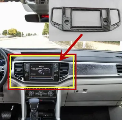

For Volkswagen Teramont 2017-2019 ABS Chrome Navigation panel air conditioner Air outlet Decorative panel car accessories