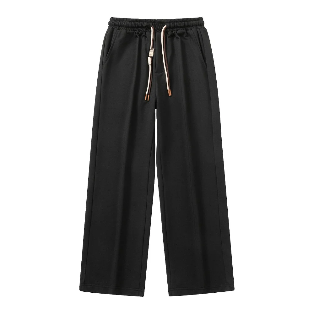 

Summer Men's Clothing, Personalized Pleated Stitching Loose Wide Leg Pants, Straight Leg Pants, Casual Sanitary Pants for Men