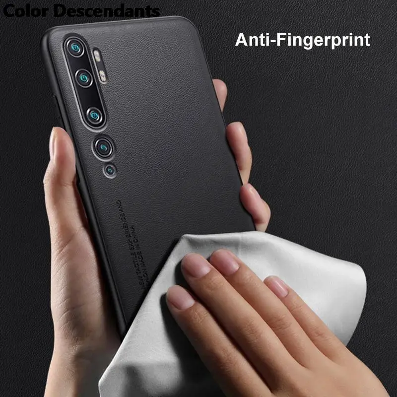 Роскошный чехол из искусственной кожи для Xiaomi Mi Note 10 Pro Note10 задняя крышка матовый