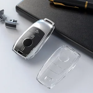 Transparent TPU Car Key Case Cover for Mercedes Benz A C E S G Class GLC CLA GLS W177 W205 W222 AMG S400L S450L S500L Maybach