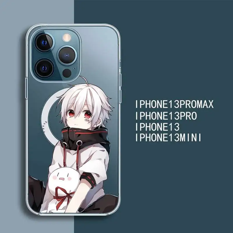 

anime mafumafu Phone Case Transparent Magsafe Magnetic Magnet For iPhone 13 12 11 Pro Max Mini Wireless Charging Cover