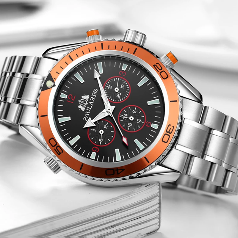 

Механические оригинальные автоматические часы для мужчин, водонепроницаемые часы с сапфировым стеклом, роскошные брендовые наручные часы ...