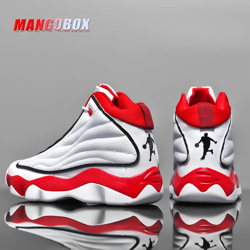 

2022 New Cool Basketball Shoes Couples Anti-Slippery Basketball Boots Boy Outdoor Men Women Sport Trainers Black Basketball Shoe
