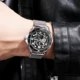 Classic Hollow Men's Automatic Mechanical Watch Fashion Luminous Clock Male Skeleton Big Dial Full Steel Strap relogio masculino Other Image