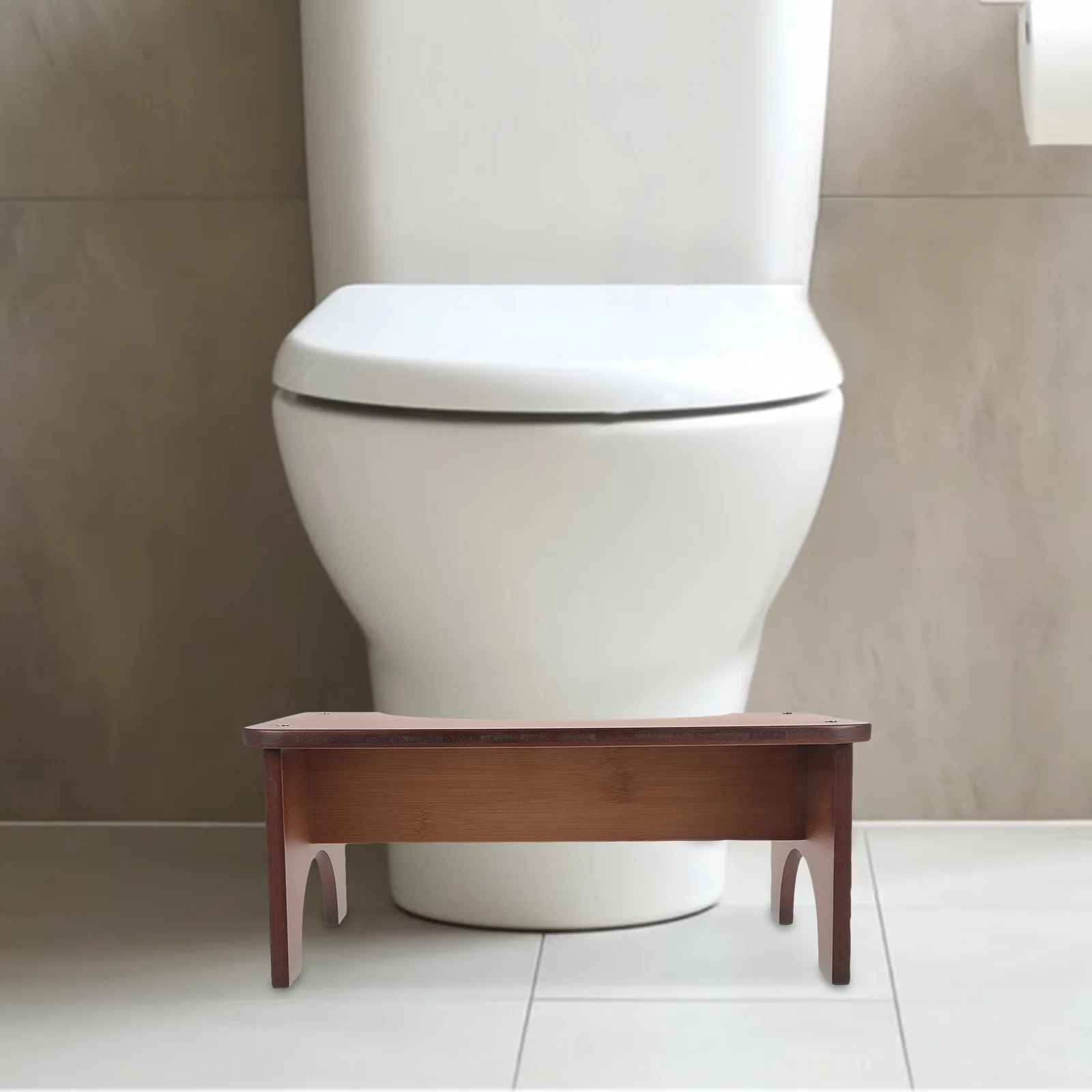 

Decoración Toilet Step Stool Squat Bathroom Footstool Folding Stool/Maza Home Decoration Adult Bamboo Small Bench