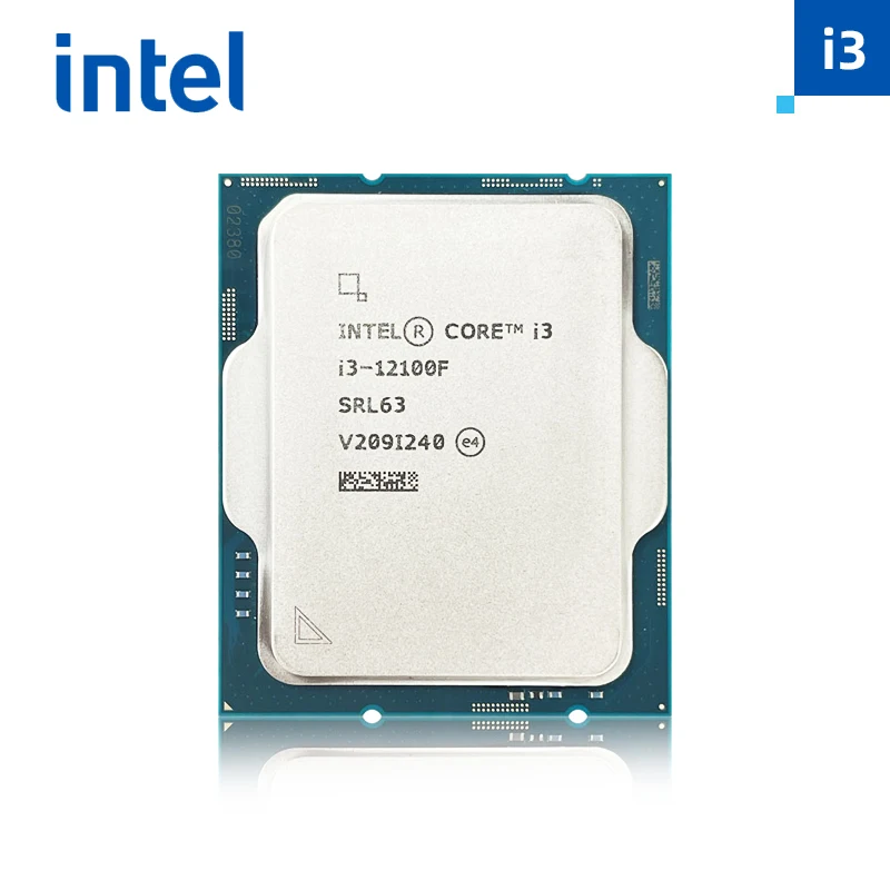 

Intel Core i3 12th Generation 12100F 4 Cores 8 Threads L3=12MB Intel 7 10nm Process 4.3Ghz 60W 128G LGA 1700 New computer CPU