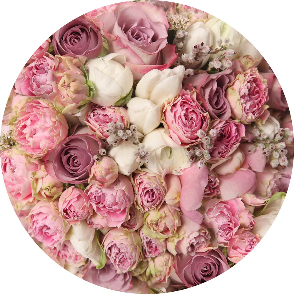 Mocsicka круглая фоновая фотография скатерть Розовая Цветочная стена Роза свадебное