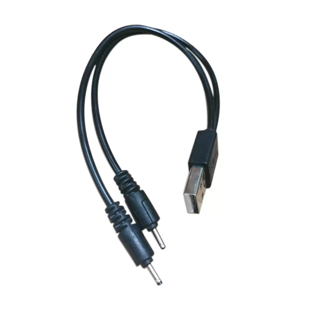 

Cable USB to 2DC 2.0mm Power Charger Cable Adapter DC 5V Supply Charge for I7S Earphone 20CM Headphone charging cable 19