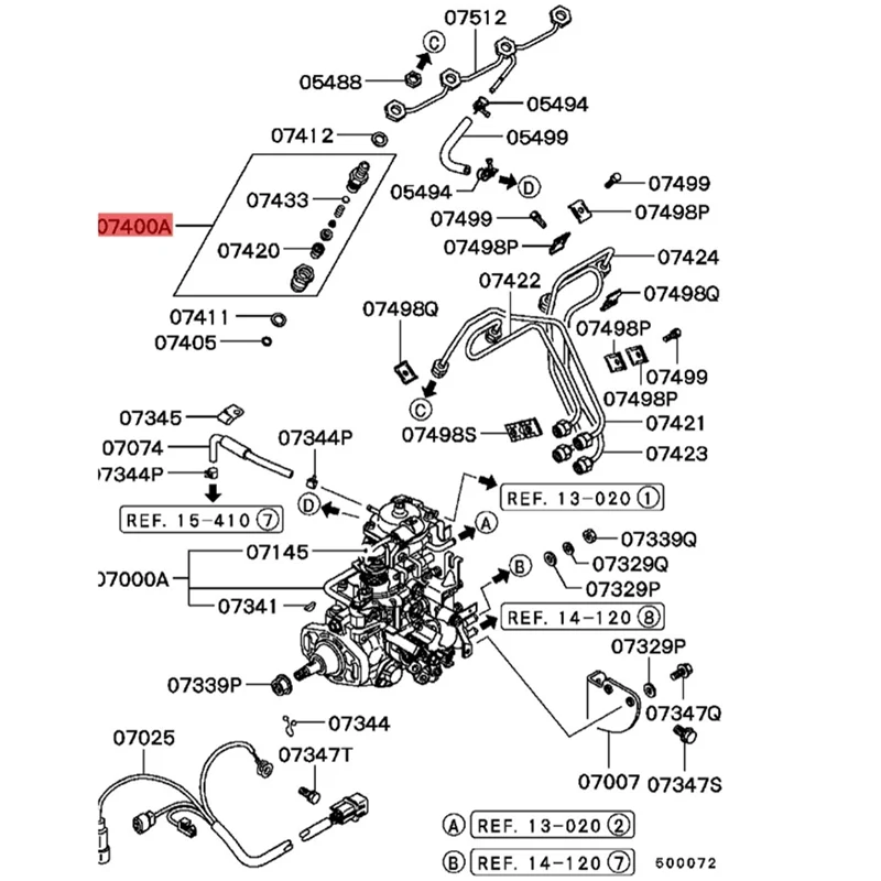 1 шт. Форсунка для дизельного топлива MD103301 Mitsubishi L200 L300 86-13 Pajero 82-04 DN0PDN112 4D56
