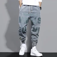 cargo pants jeans mens loose trend locomotive wind korean harlan wild harajuku casual pants streetwear pantalones de hombre