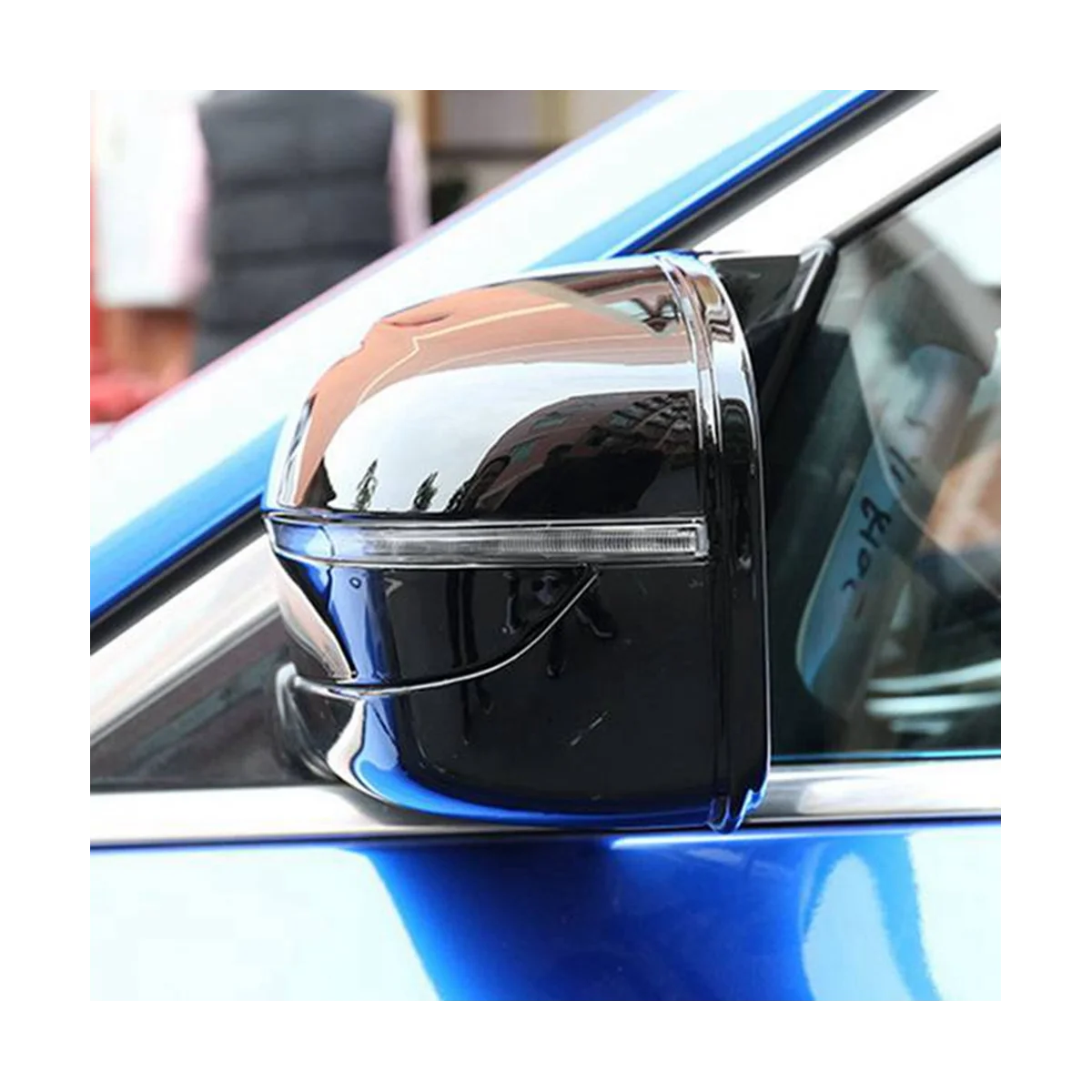 

Glossy Black Car Rearview Mirror Cover Cap Side Mirror Frame Trim for BMW 5 Series G20 G28 G30 G38 G11 G12 2015-2019