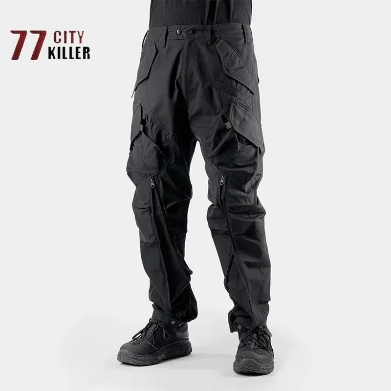 Men's Tactical Flying Pants Waterproof Windproof Breathable Cargo Pants Men's Outdoor Military Rock Climbing Sports Pants Ropa