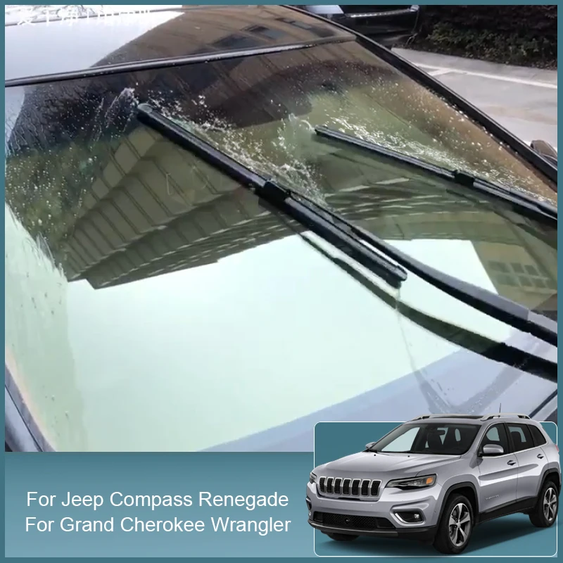 

Автомобильные резиновые щетки стеклоочистителя для Jeep Compass Cherokee Gladiator Grand Cherokee Patriot Renegade Wrangler 2007-2024