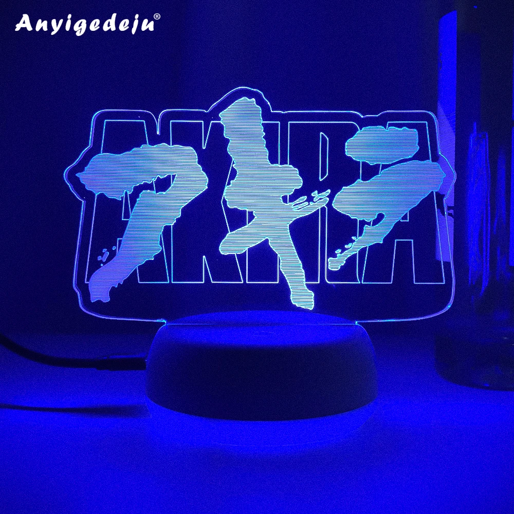 

Anime Akira Movie Logo 3D Led Neon Night Lights Colorful Gift For Friends Bedroom Bedside Table Decor Akira Logo Lava Lamps