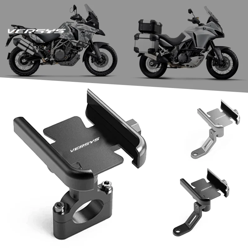 

For Kawasaki Versys 650 300 300X 1000 X300 2015-2022 Motorcycle Mobile Phone Holder GPS Navigator Mirror Handlebar Bracket