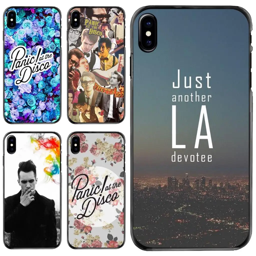 

Hard Phone Bag Case For Apple iPhone 11 12 13 14 Pro MAX Mini 5 5S SE 6 6S 7 8 Plus 10 X XR XS Panic! At The Disco USA rock band