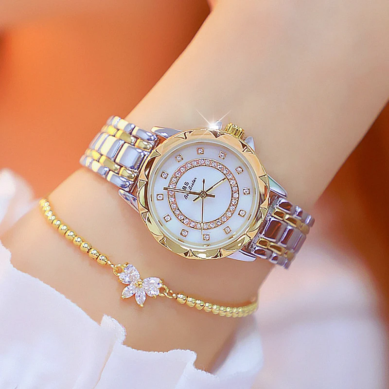 Diamond Women Watch Luxury Brand 2023 Rhinestone Elegant Ladies Watches Rose Gold Clock Wrist Watches for Women Relogio Feminino
