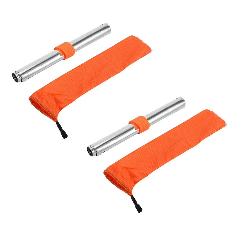 

2X Pure Titanium Wind Shield Wind Screen Outdoor Gas Stove Windproof Windshield 19Cm