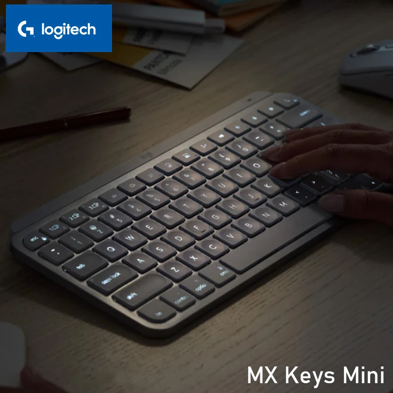 

Logitech MX Keys mini Wireless Keyboard Bluetooth 4.0 Dual Backlight Rechargeable Easy-Switch Home Office 79 Keys mini Keyboard