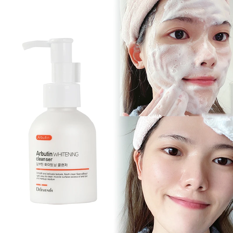 

Аминокислотное средство для очистки лица, пена, отшелушивающий арбутин, очистка лица, гладкое отбеливание, увлажнение, восстанавливает кож...