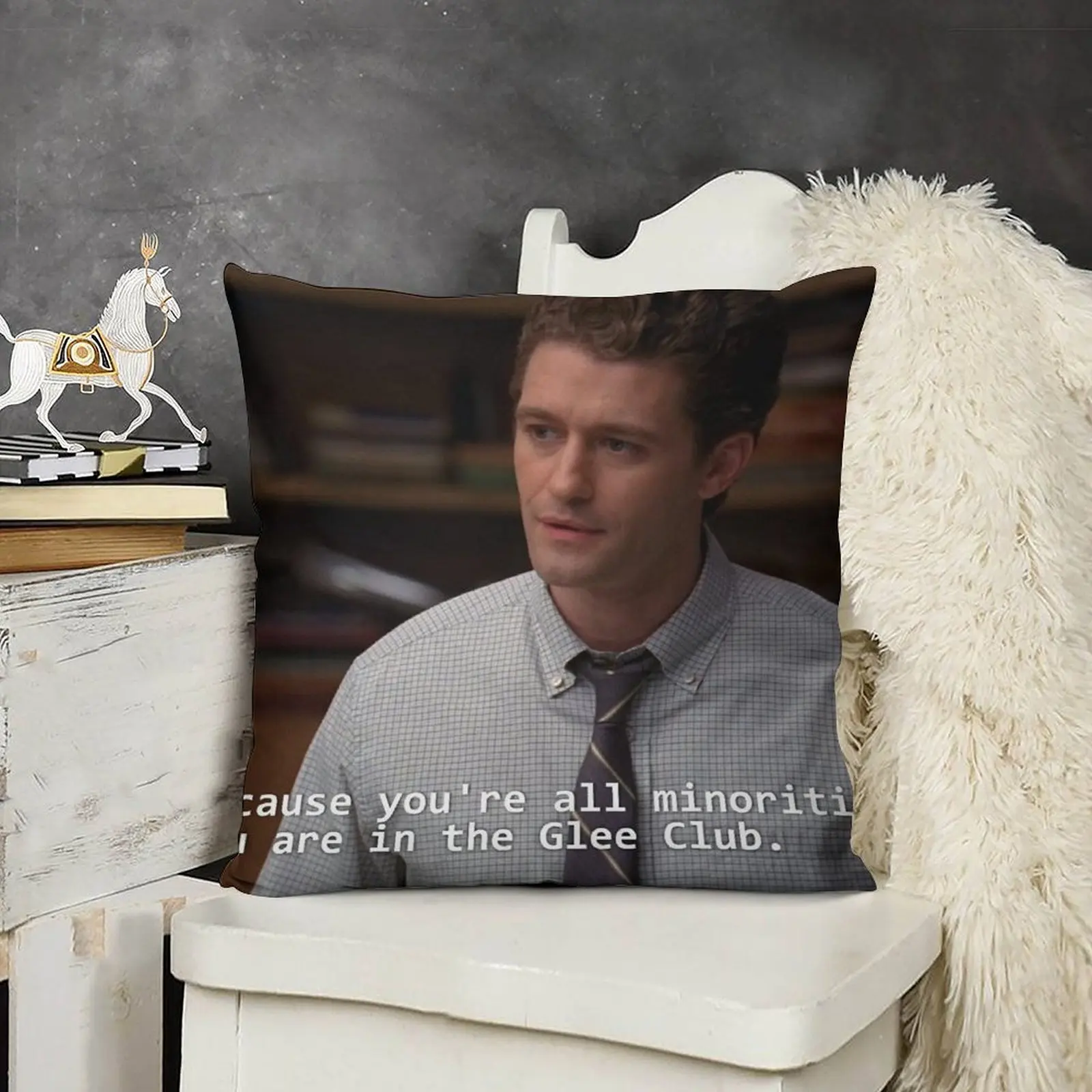 Потому что ты все меньшинства. Декоративная подушка You are in the Glee Club Наволочка