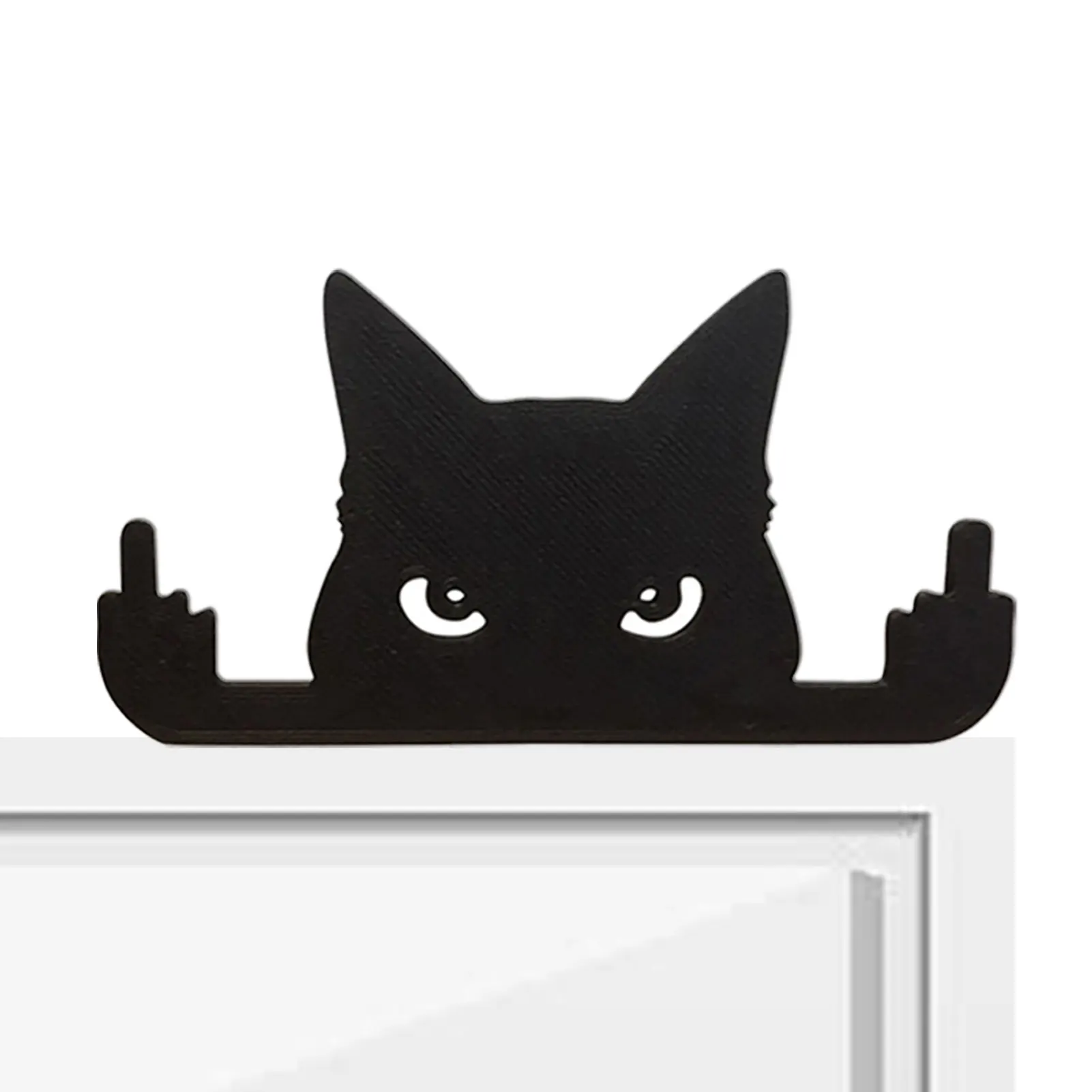 

Peeping скульптура кошки садовая статуэтка в виде черного кота, статуэтка в виде животного, украшение для Хэллоуина