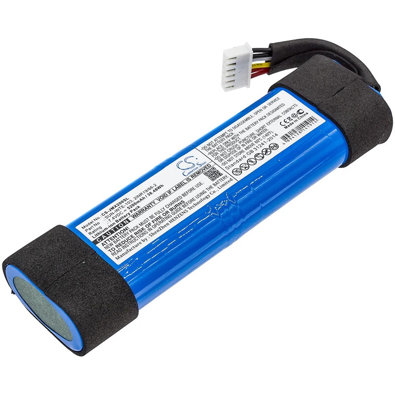 

Cameron Sino Speaker Replacement Li-ion Battery 5200mAh For 2INR19/66-2 Polycom JBLXTREME2BLKAM, JBL Free Tools