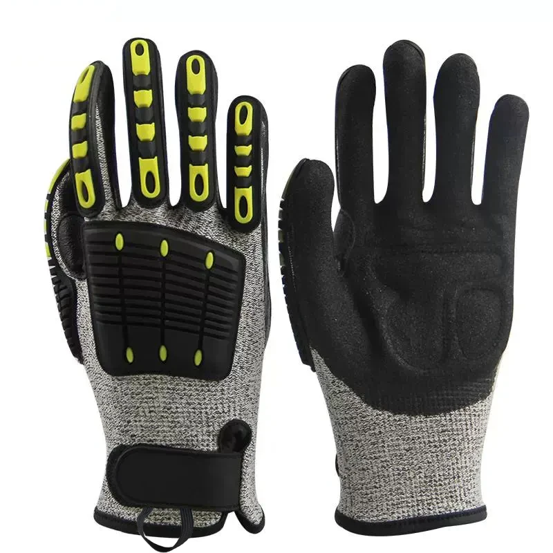 

Yingzhao Safety Protection Working Gloves Breathable Cut-resistance Glove Impact Anti-vibration for Men Outside Worker Building