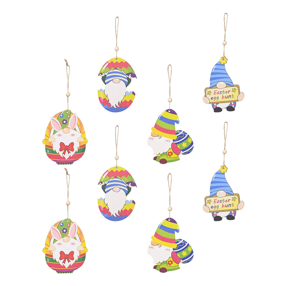 

8Pcs Exquisite Easter Rudolph Pendants Festival Pendants Plastic Rudolph Decors