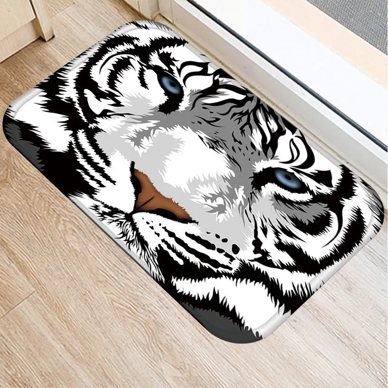 

Tiger Dog Owl Cat Pets Pattern Non-Slip Suede Carpet Door Mats Doormat Indoor Kitchen Living Room Floor Mat Rug Home Decor 48183